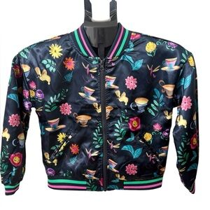 Girls Alice in Wonderland ILY Disney Bomber Jacket
